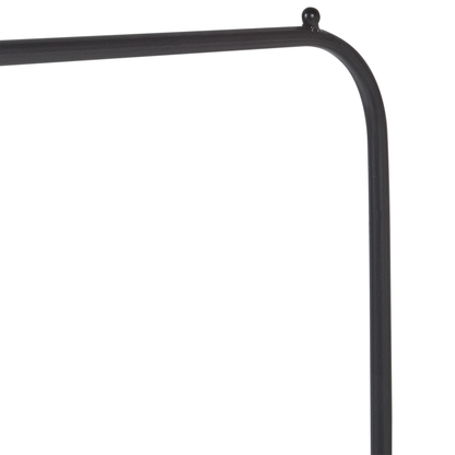 Black Iron Clothes Rail 171cm Freestanding Rack
