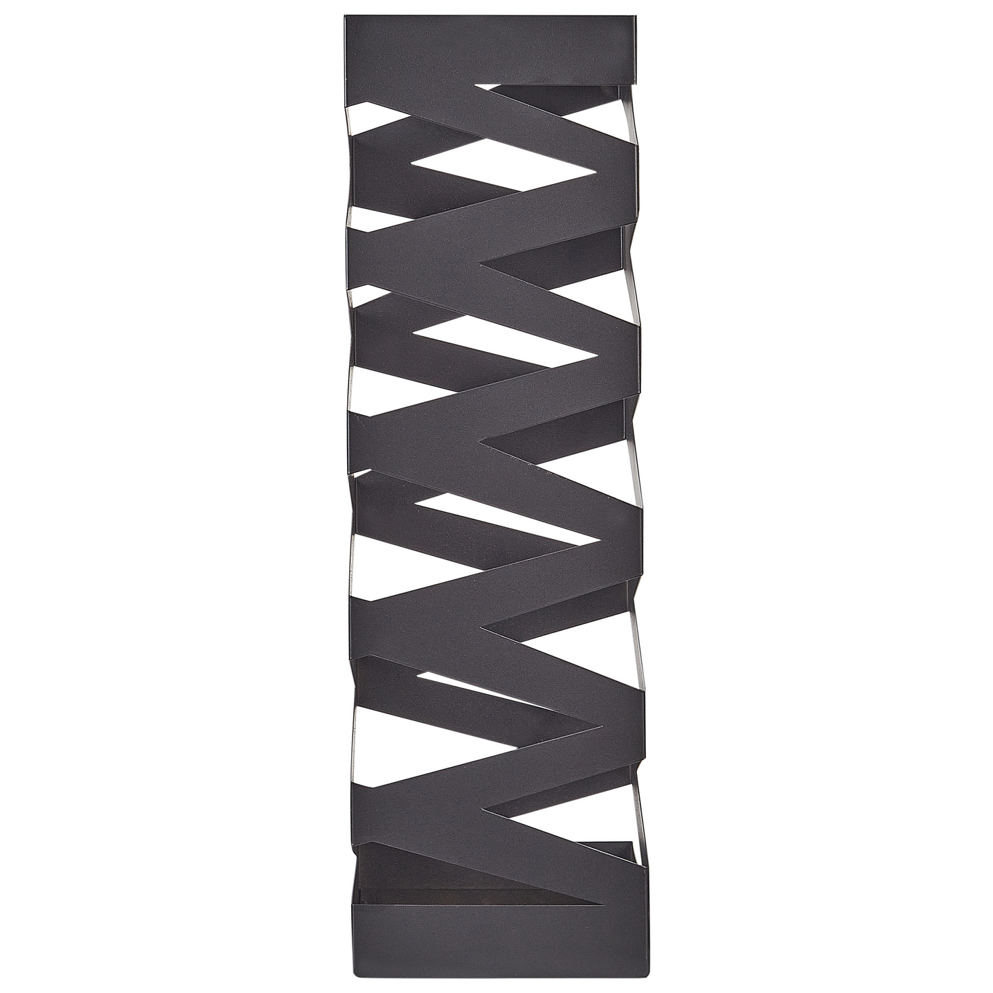 Black Zigzag Metal Umbrella Stand
