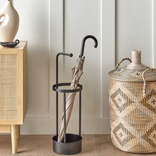 Black Iron Umbrella Stand For Hallway