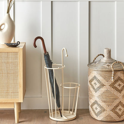 Umbrella Stand Metal Iron Light Beige Modern Hallway And Living Room Organizer