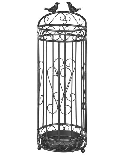Nesting Co Iron Birdcage Umbrella Stand Black Metal