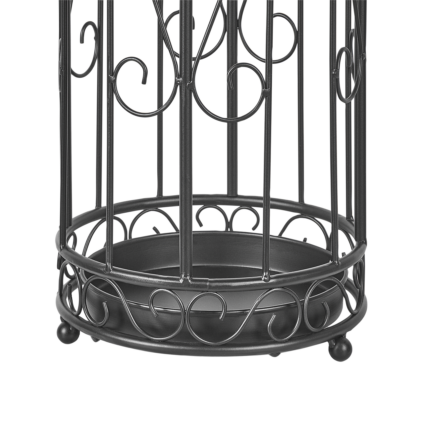 Nesting Co Iron Birdcage Umbrella Stand Black Metal