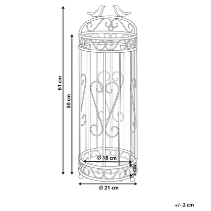 Nesting Co Iron Birdcage Umbrella Stand Black Metal