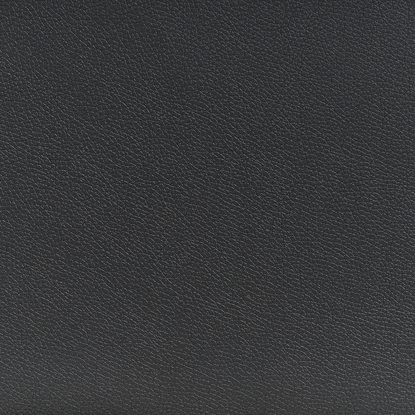 Black Faux Leather Square Ottoman Footstool