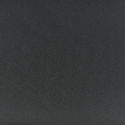 Black Faux Leather Square Ottoman Footstool