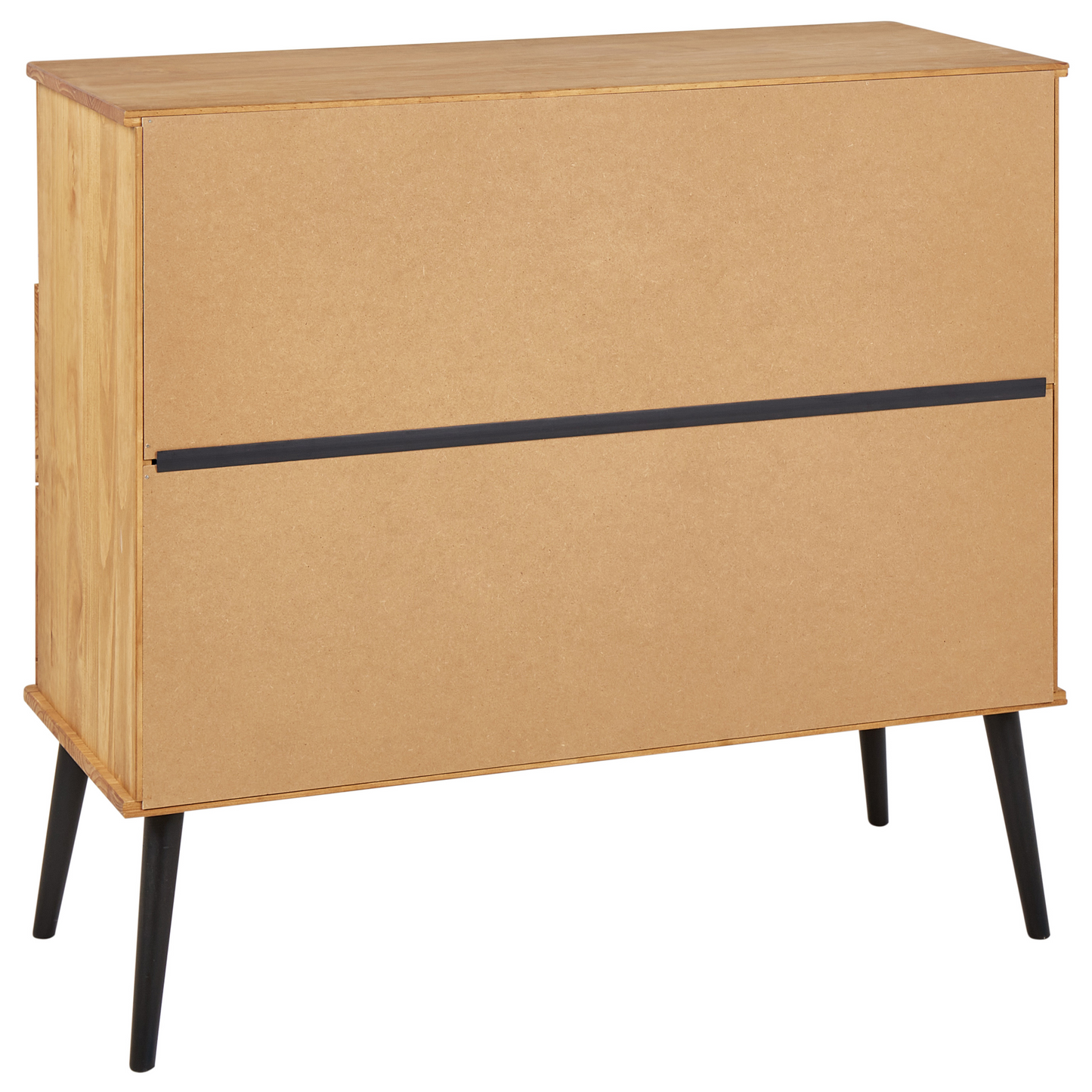Everpine Modern Chest Of Drawers Light Brown Pine Wood 4 Drawers