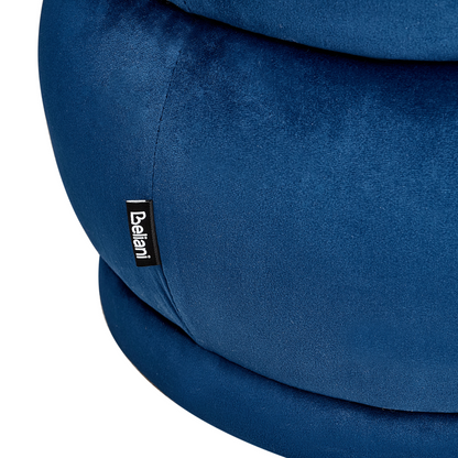 Lux Velvet Navy Blue Upholstered Bed Bench