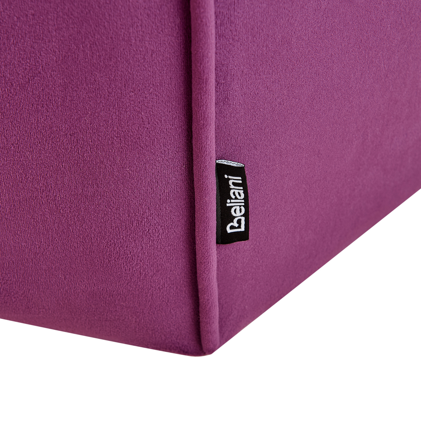 Pouffe Purple Velvet Round Footstool 45 By 45 By 40cm