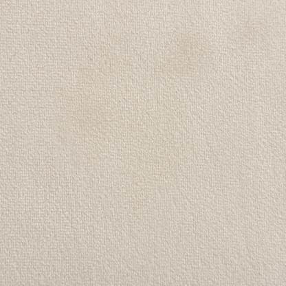 Velvet Round Pouffe 45cm Light Beige Modern Footstool