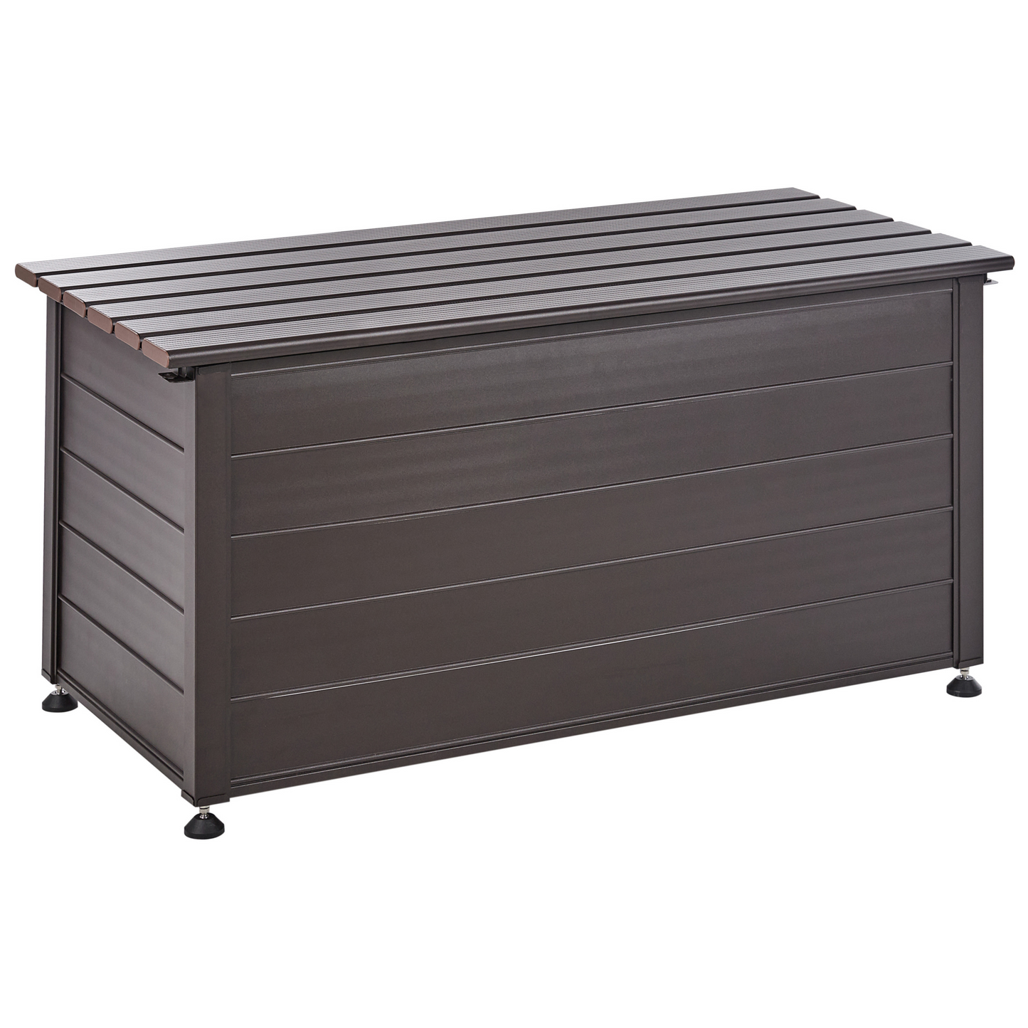 Aluminium Storage Box Dark Brown 123 x 60cm