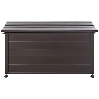 Aluminium Storage Box Dark Brown 123 x 60cm