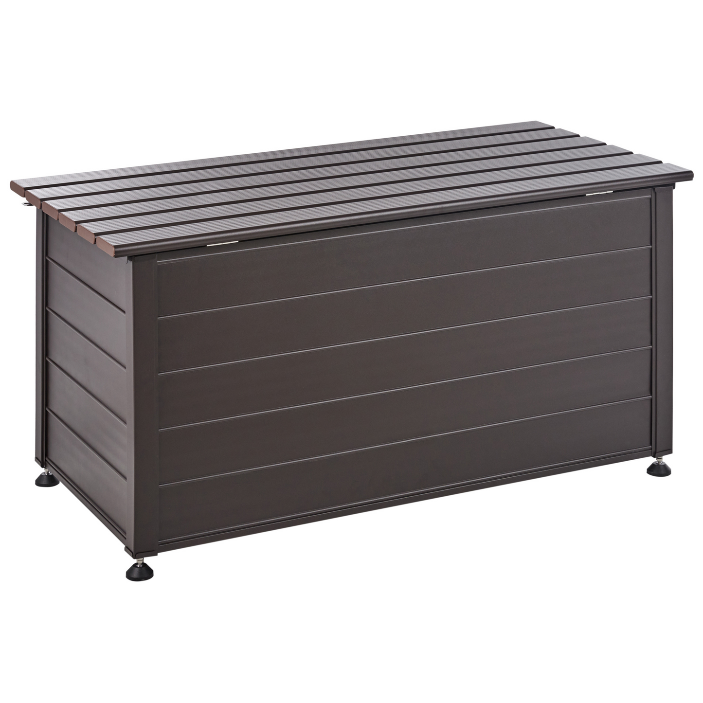Aluminium Storage Box Dark Brown 123 x 60cm