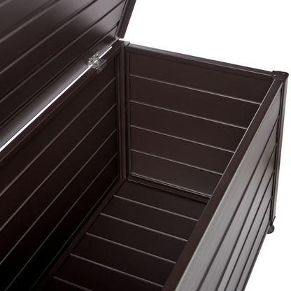 Aluminium Storage Box Dark Brown 123 x 60cm