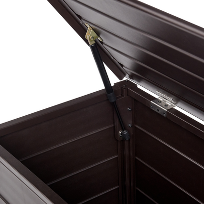 Aluminium Storage Box Dark Brown 123 x 60cm