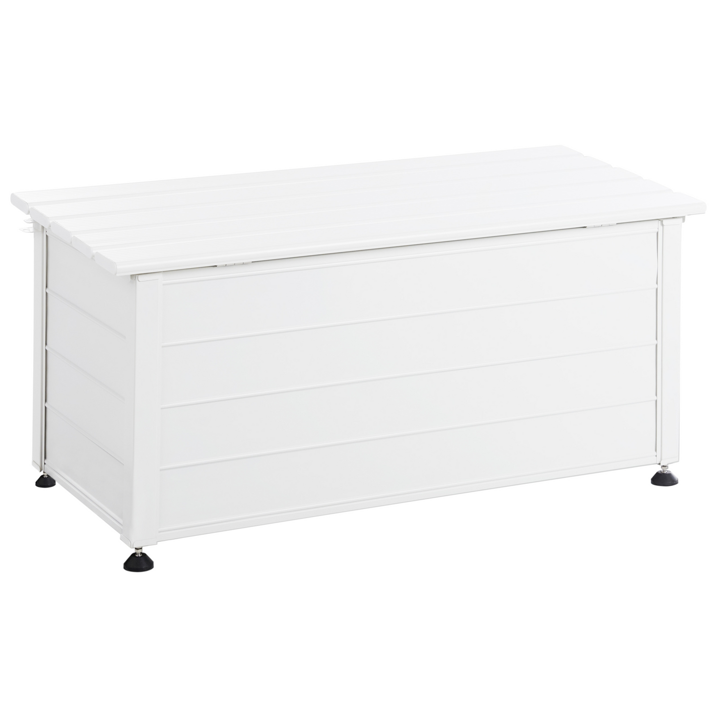 Aluminium Garden Storage Box White 113 x 50cm