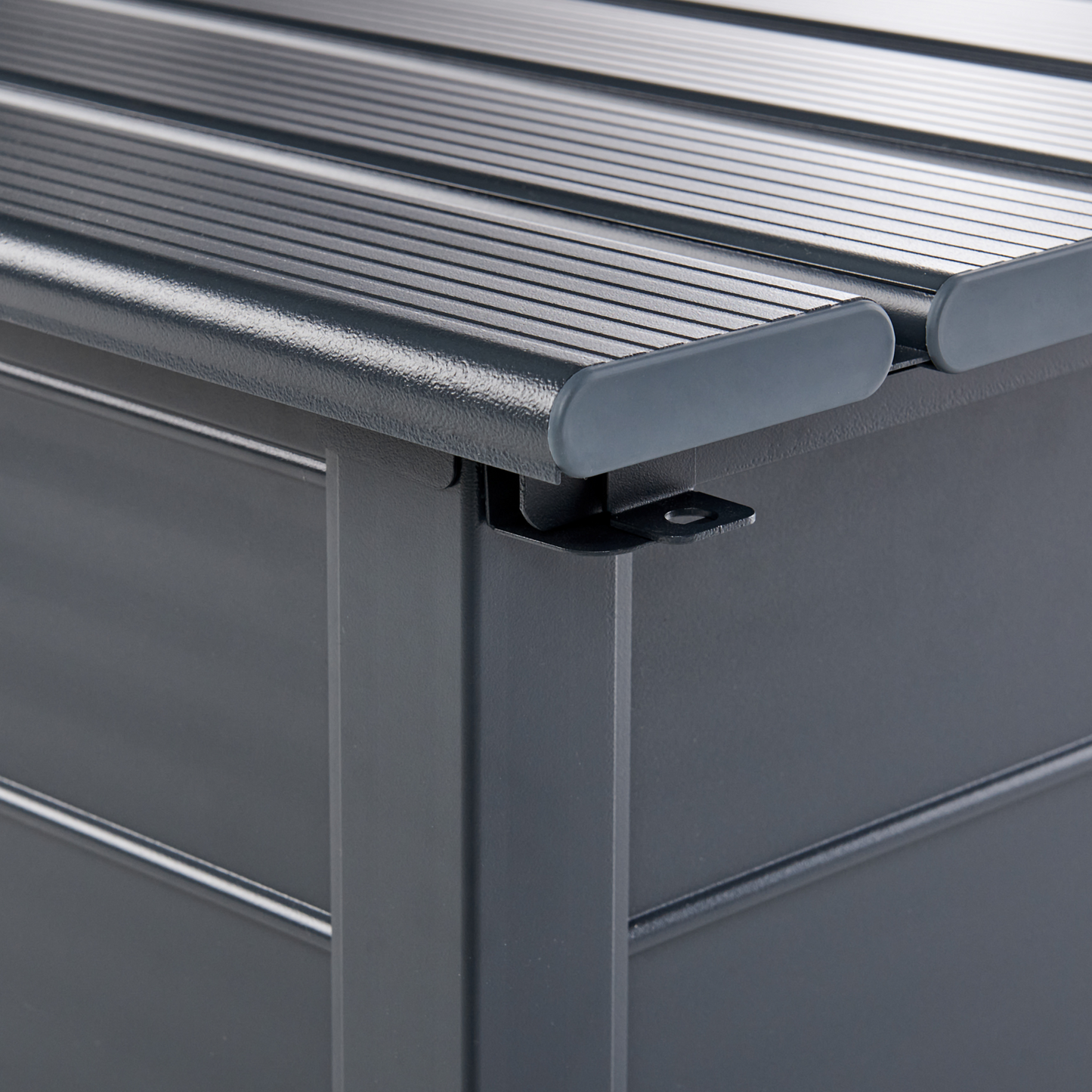 Aluminium Storage Box Dark Grey 113 x 50cm