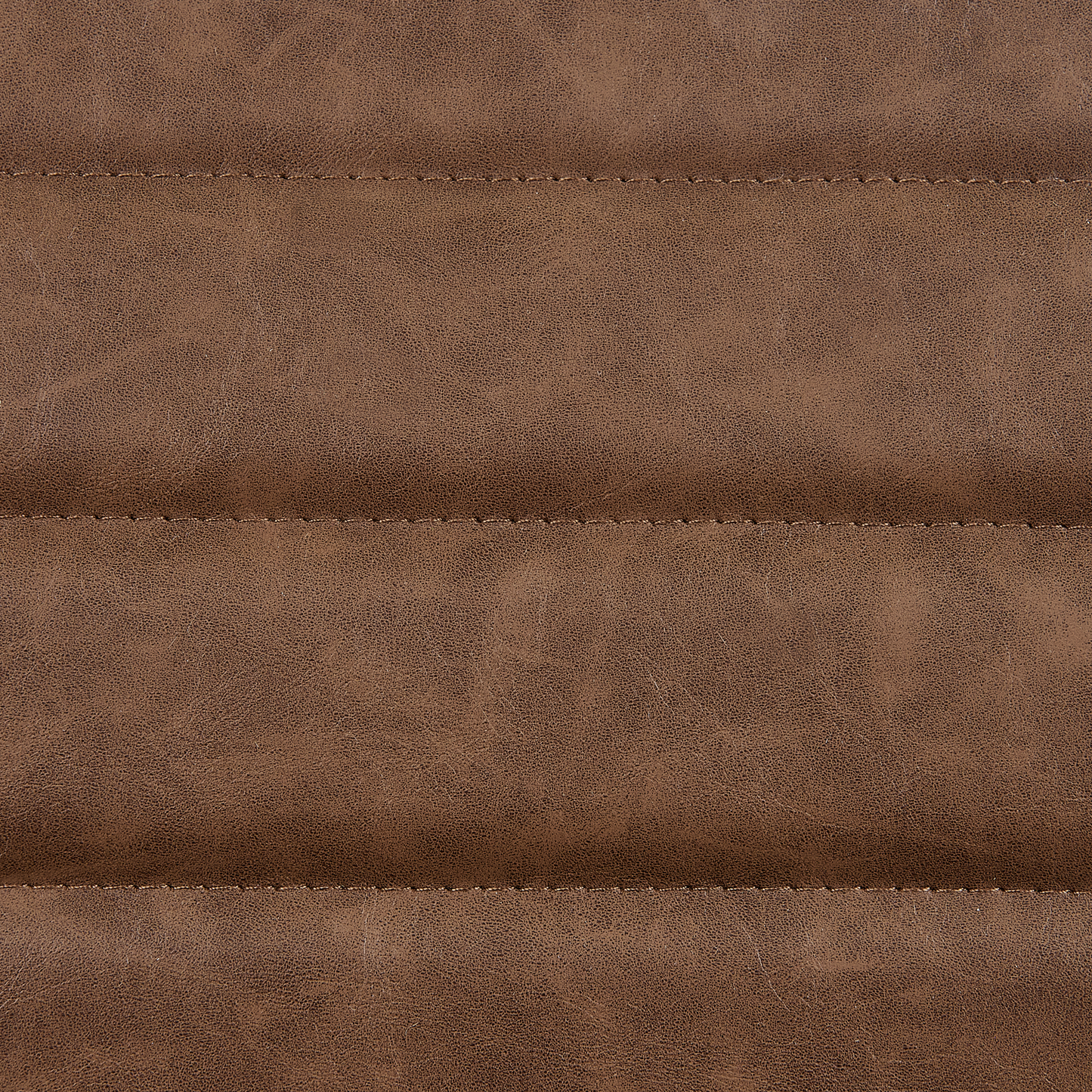Cantilever Faux Leather Brown Chairs Set of 2