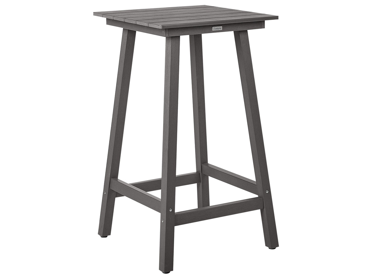 Garden Bar Table Dark Grey 59 x 59cm All Weather Synthetic