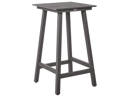 Garden Bar Table Dark Grey 59 x 59cm All Weather Synthetic