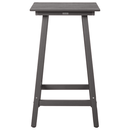 Garden Bar Table Dark Grey 59 x 59cm All Weather Synthetic