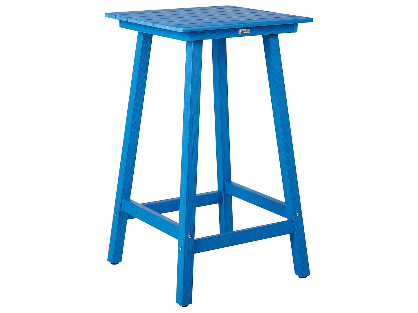 Garden Bar Table Blue 59 x 59cm UV Resistant Outdoor