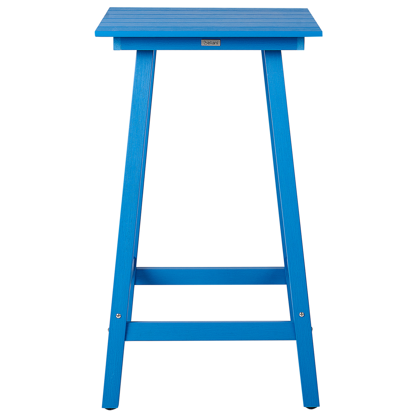 Garden Bar Table Blue 59 x 59cm UV Resistant Outdoor