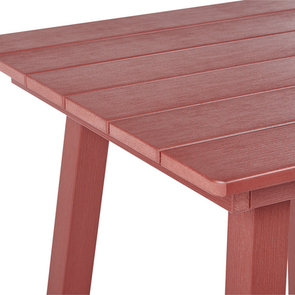 Garden Bar Table Red All Weather 59 x 59cm