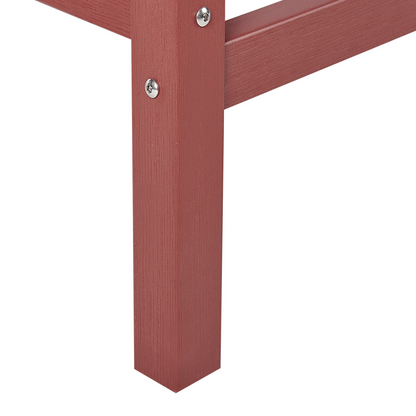 Garden Bar Table Red All Weather 59 x 59cm