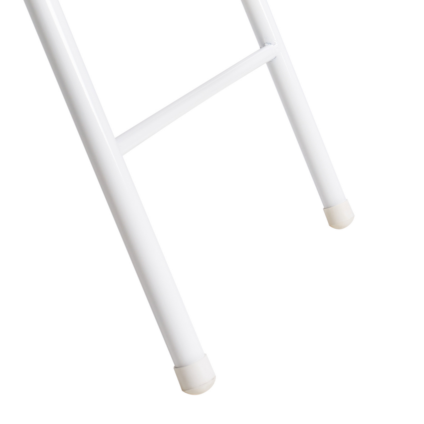 Set Of 4 Folding Chairs White Frame Dark Grey Cushioned