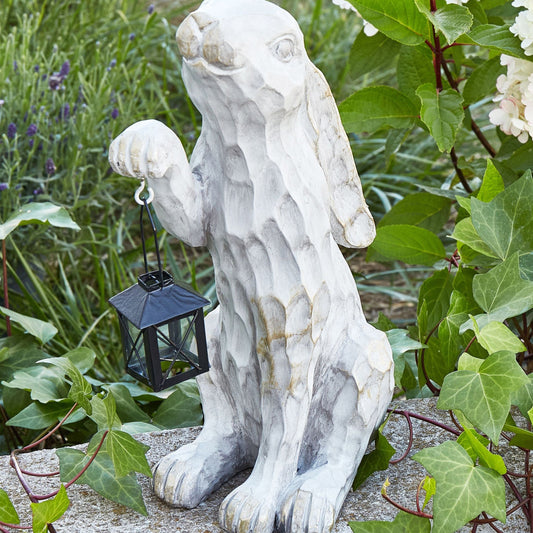 White Easter Bunny Figurine 37cm Indoor Outdoor Decor