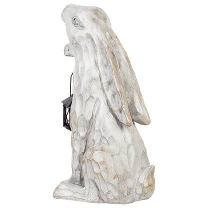 White Easter Bunny Figurine 37cm Indoor Outdoor Decor
