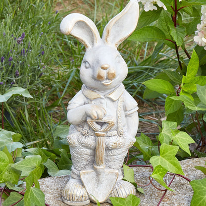 White Bunny Figurine 36cm Indoor Outdoor Decor