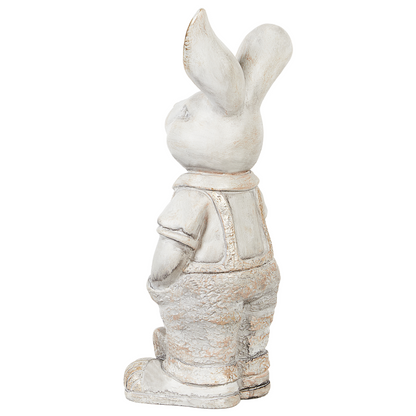 White Bunny Figurine 36cm Indoor Outdoor Decor