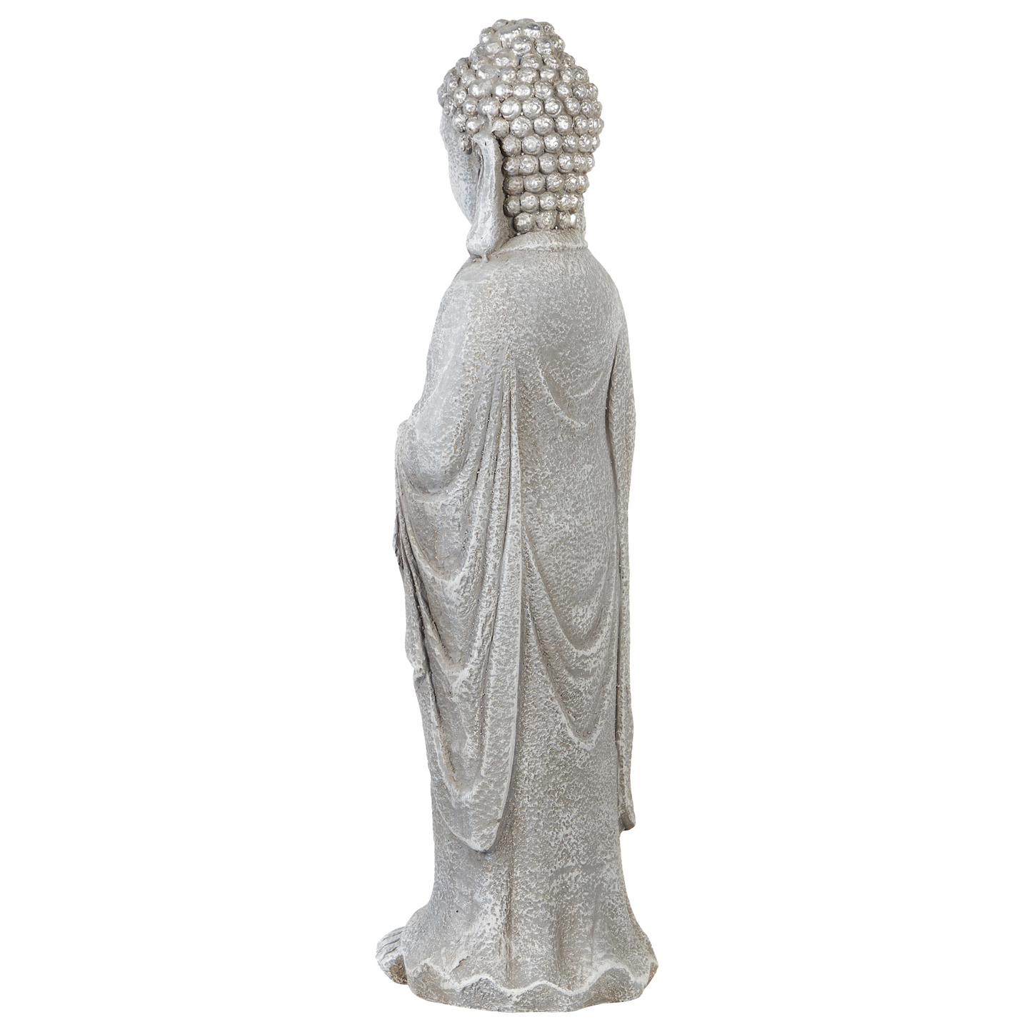 Buddha Figurine Grey 70cm Indoor Outdoor Accent