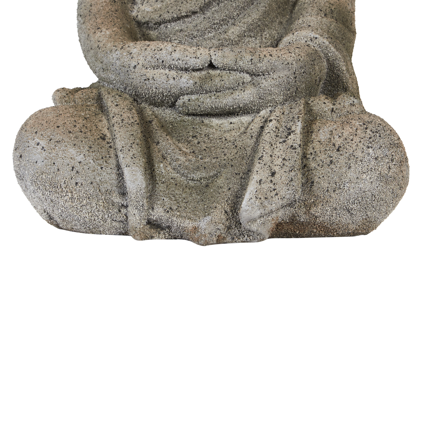 Grey Buddha Figurine 41cm Handmade For Indoor Outdoor Home Decor Accent Piece