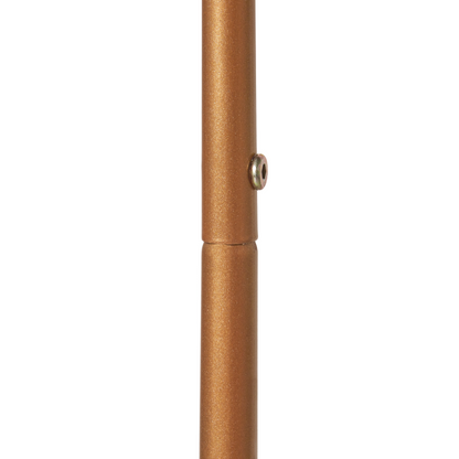 Industrial Gold Clothes Rack 160cm Freestanding With Shelves