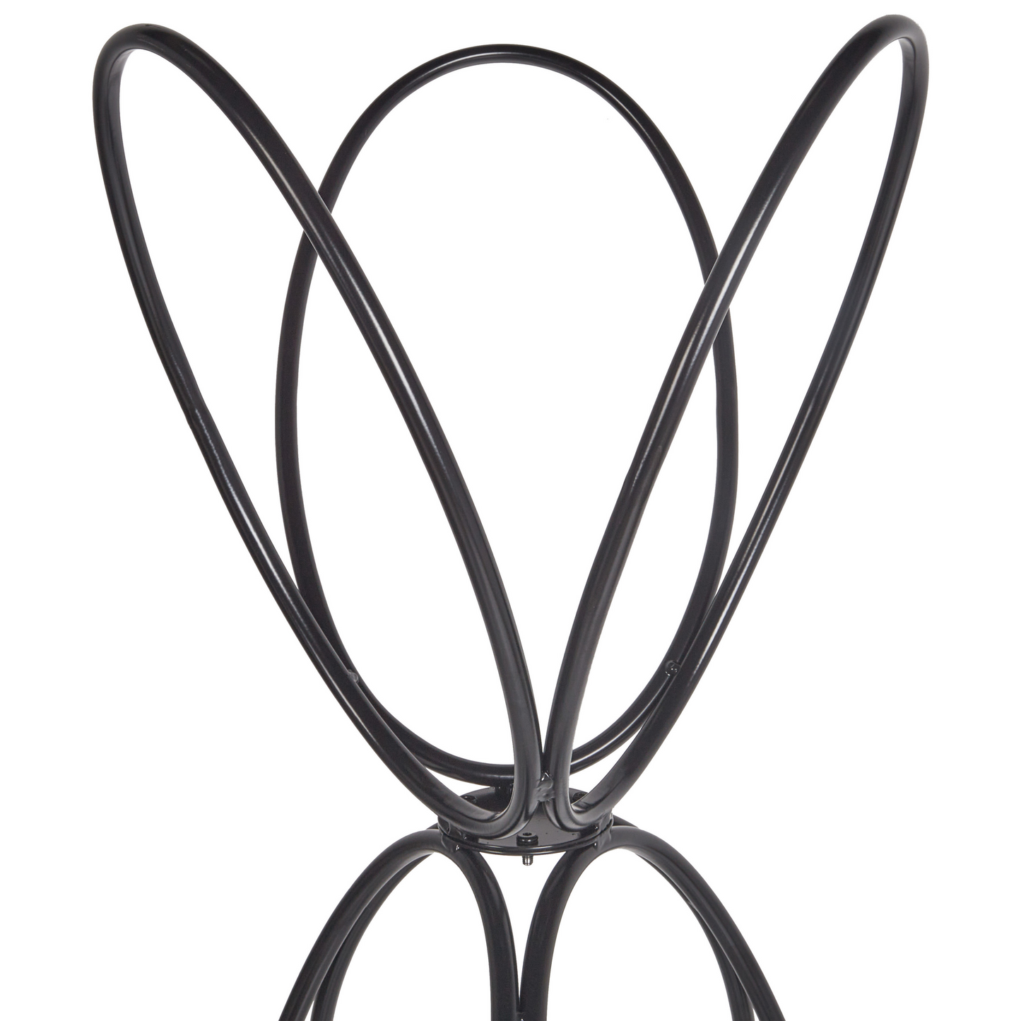 Coat Stand Black Metal 160cm Freestanding Jacket Rack Industrial Modern Decorative Accent