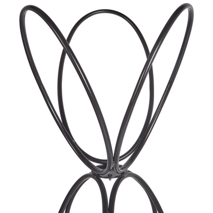 Coat Stand Black Metal 160cm Freestanding Jacket Rack Industrial Modern Decorative Accent
