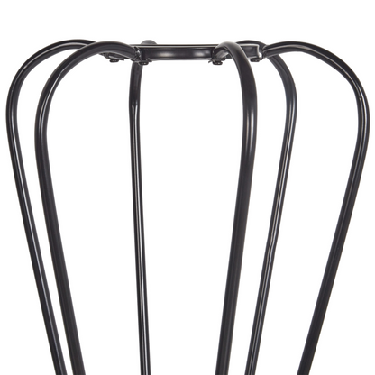 Living Coat Stand Black Metal 165cm Freestanding Jacket Rack
