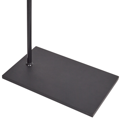 Black Metal Coat Stand 169 Centimeter Freestanding Industrial Modern Jacket Rack Hallway Decor