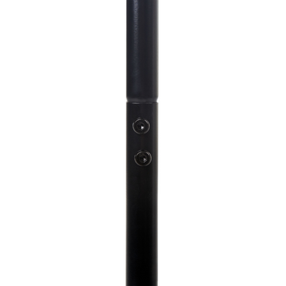 Black Metal Coat Stand 170cm Freestanding Six Hooks