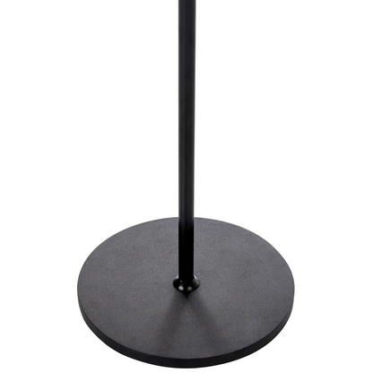 Black Metal Coat Stand 170cm Freestanding Six Hooks