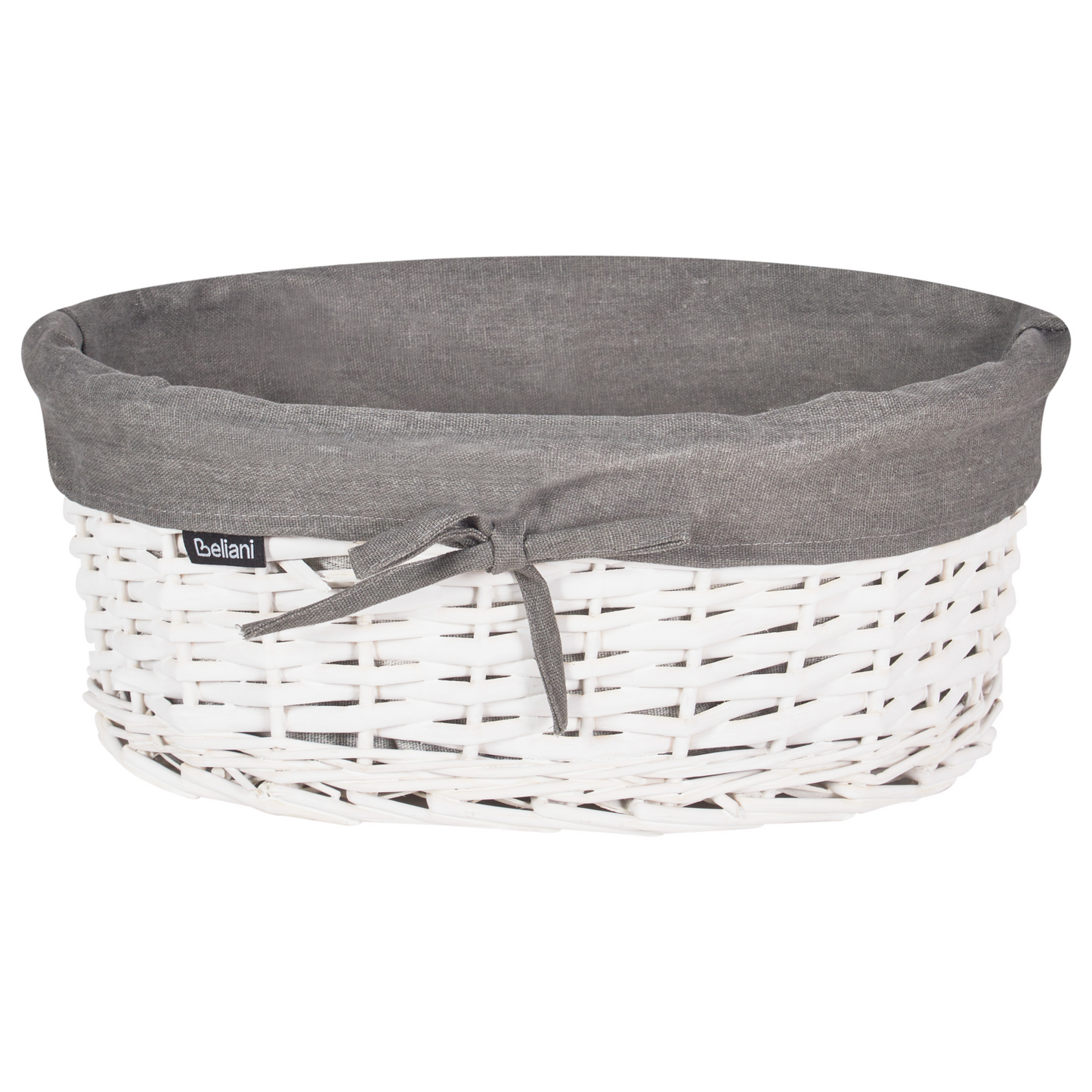 Willow Co Laundry Basket Set Grey White With Liner Boho Modern
