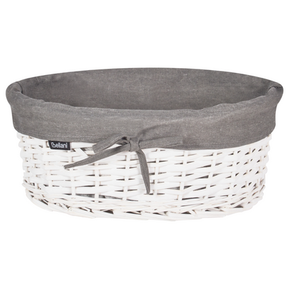 Willow Co Laundry Basket Set Grey White With Liner Boho Modern