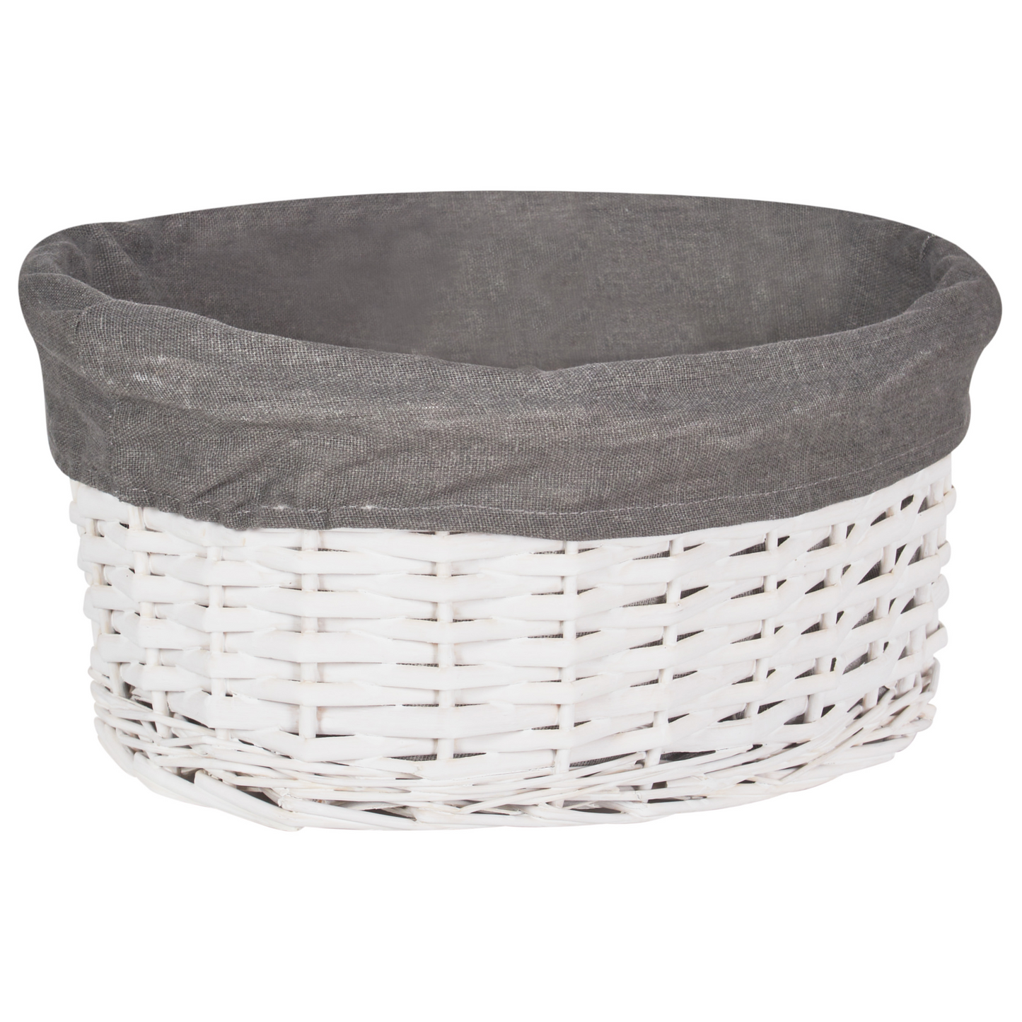 Willow Co Laundry Basket Set Grey White With Liner Boho Modern