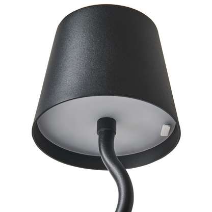 Table Lamp Black Wireless With Touch Dimmer USB Charge