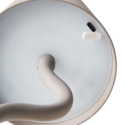 Table Lamp Beige Indoor Outdoor Wireless Touch USB Charging