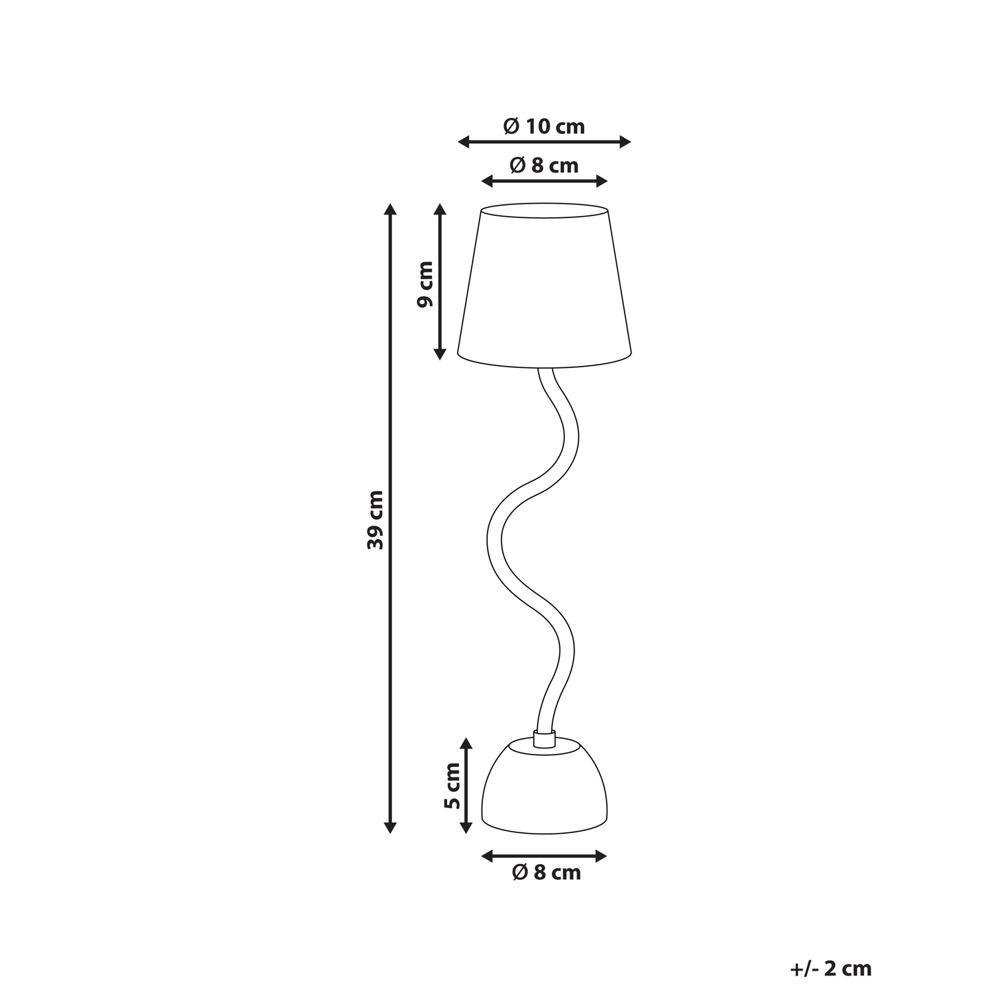 Table Lamp Beige Indoor Outdoor Wireless Touch USB Charging