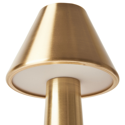 Set of 2 Gold Wireless Table Lamps With Touch Dimmer
