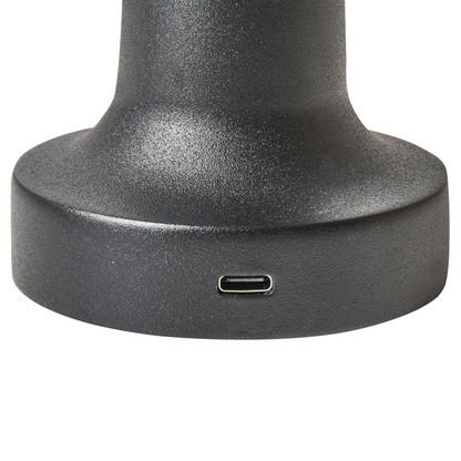 Set Of 2 Black Minimalist Wireless Table Lamps